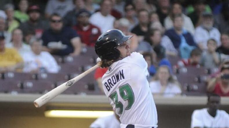 Dragons catcher Cassidy Brown is from Columbus and played in high school at Walsh Jesuit. MARC PENDLETON / STAFF