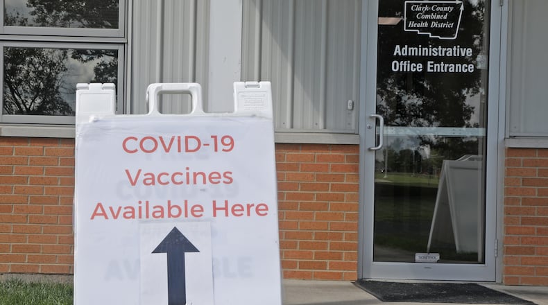 The Clark County Combined Health District is offering the latest COVID-19 booster vaccines. BILL LACKEY/STAFF
