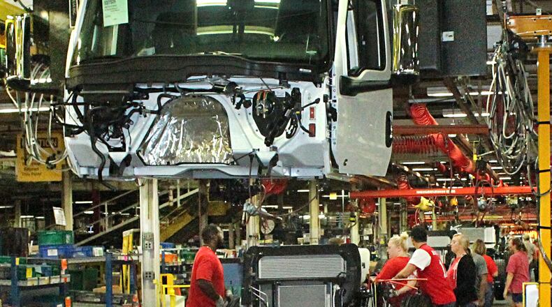 A local union official estimates that about 300 Navistar employees will return to work at the Springfield plant this week. JEFF GUERINI/STAFF