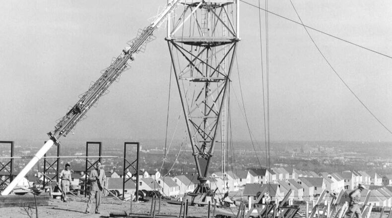 The new WHIO tower under construction.
11/01/53