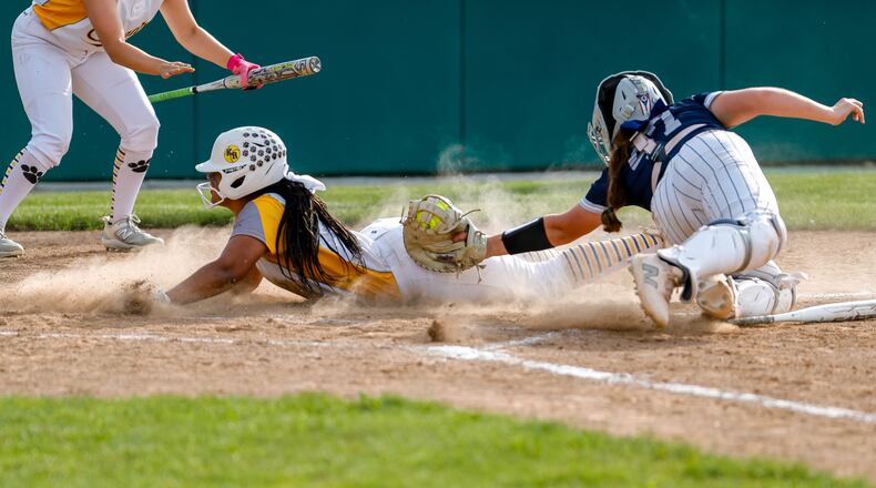 Kenton Ridge defeated Granville 6-2 in a Division II regional championship game at Wright State University on Friday, May 24, 2024. Michael Cooper/CONTRIBUTED
