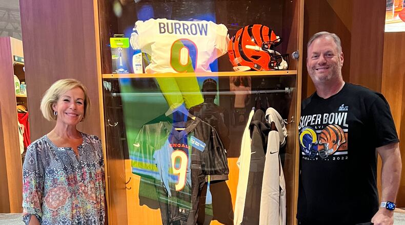 Steve and Suzanne Millard of Washington Twp. traveled to California to watch the Cincinnati Bengals take on the Los Angeles Rams.  Despite the Bengals' loss, Steve Millard said he is “extremely excited” for the upcoming season and the Bengals' "young, talented nucleus.” CONTRIBUTED