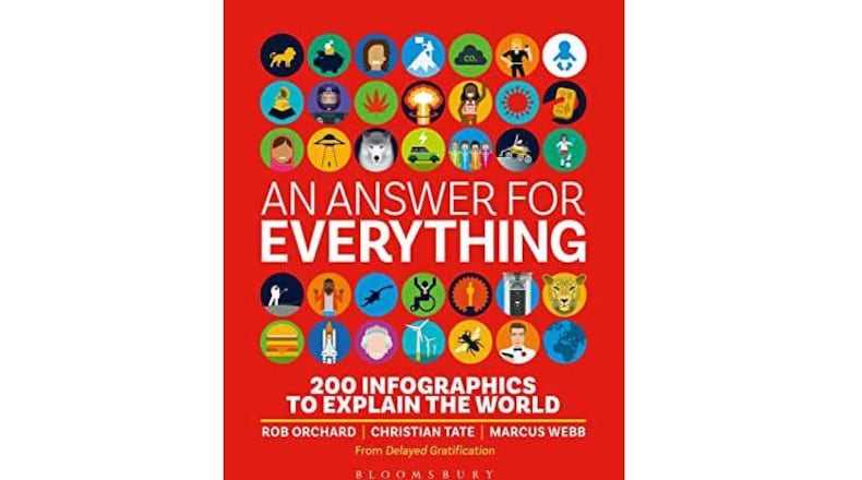 “An Answer for Everything - 200 Infographics to Explain the World” by Rob Orchard, Christian Tate, and Marcus Webb (Bloomsbury, 320 pages, $25).