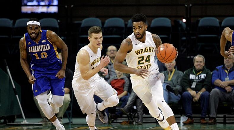 Wright State guard Mark Alstork advances the ball. Tim Zechar/Contributed