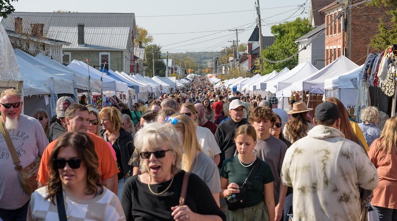 The 55th annual Ohio Sauerkraut Festival will take place in downtown Waynesville Oct. 11-12. TOM GILLIAM/CONTRIBUTING PHOTOGRAPHER