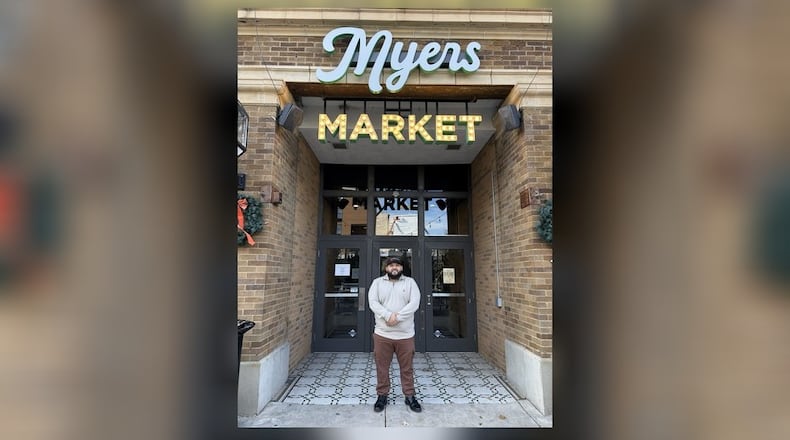 Armando Nunez, owner of Chido’s Tacos, has partnered with Myers Market to run Dough-Re-Mi Pizza, Champion City Grill and Fountain Brews, where he created mainly new menus with customization options. He also now owns the former Rose Room Bar, which will be renamed Chido’s Cantina and have new drinks added. Brooke Spurlock/Staff