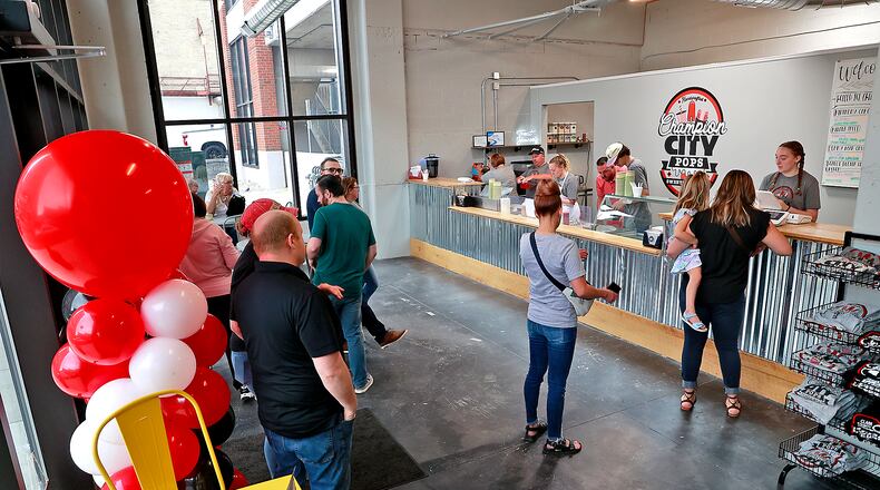 Champion City Pops, Sweets & Treats, located at 25 N. Fountain Ave., will close the shop on Saturday, Aug. 3. In this file photo, the shop held their grand opening on Friday, May 12, 2023. FILE/BILL LACKEY/STAFF