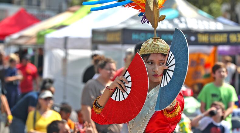 The Sayaw FilipinOH dance group performs Saturday, Sept. 17, 2022 during CultureFest 2022 in downtown Springfield. BILL LACKEY/STAFF