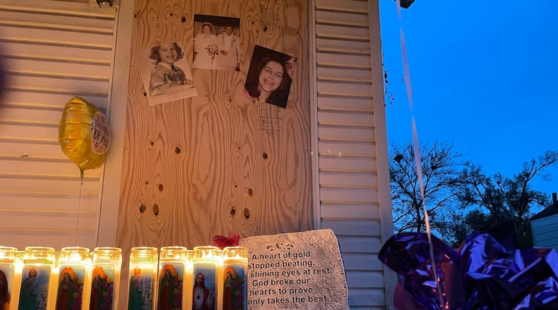 A candlelight vigil was held on Monday in memory of a Springfield woman who was found dead in a duplex on North Douglas Avenue last week.