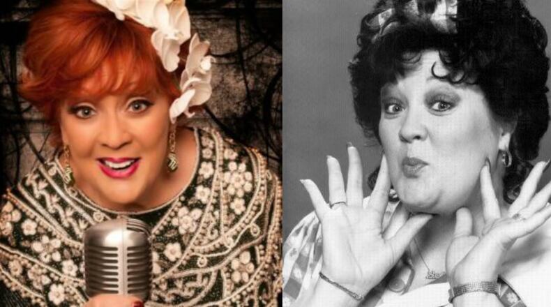 Lulu Roman, as she appears now (left) and as she did as a cast member of "Hee Haw" (right). Lucas Gonzalez/Staff