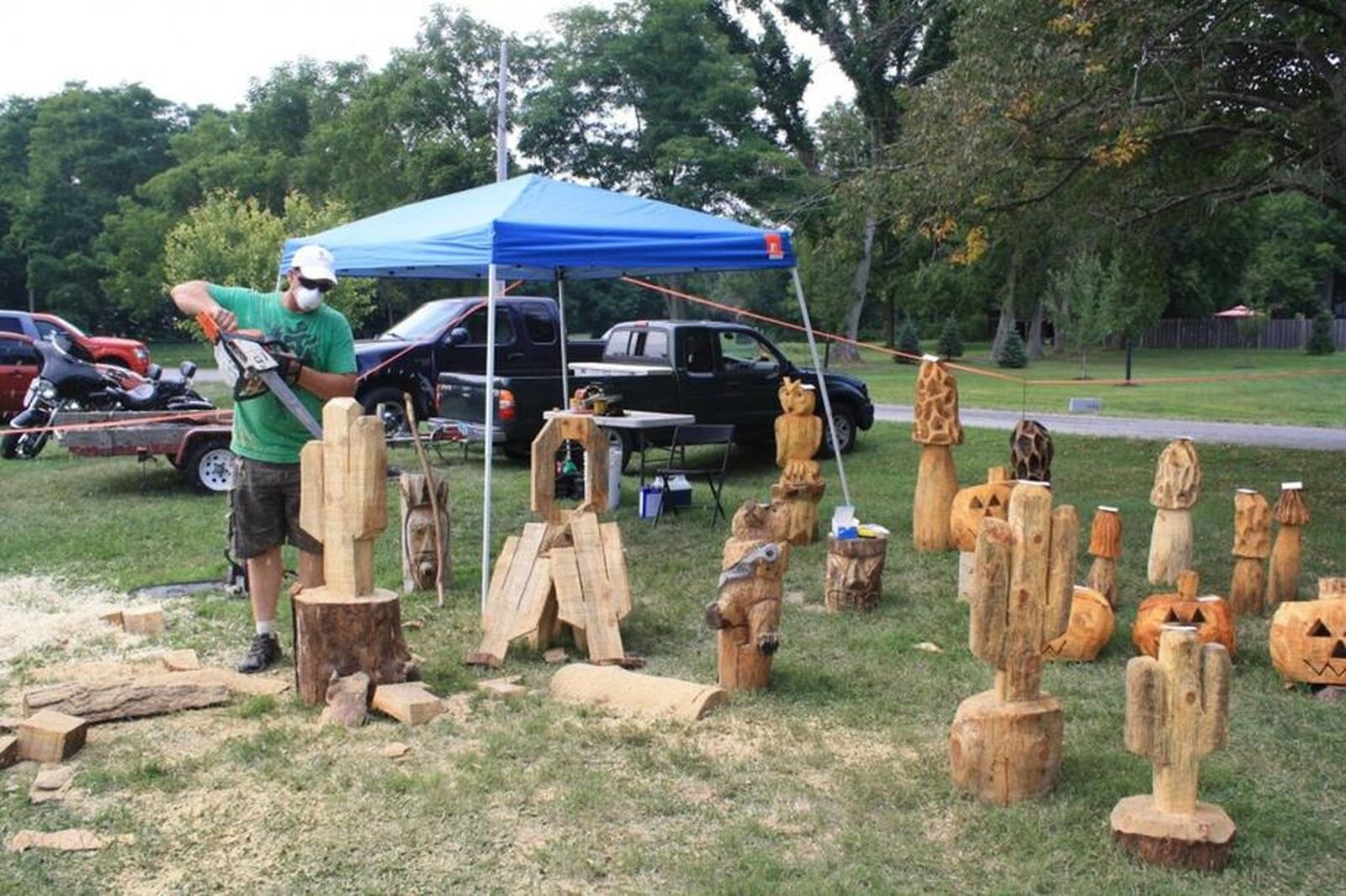 A chain-saw carving demonstration will be one of the highlights of the Clifton Gorge Music & Arts Festival. CONTRIBUTED