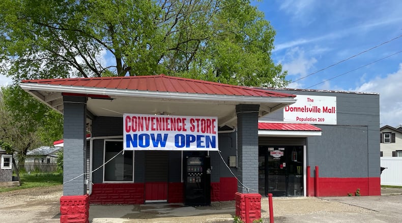 The new Donnelsville Mall, Tuesday, April 30, 2024. The convenience store, located on US 40 in the village of Donnelsville, had been closed for several years but has been renovated and reopened. BILL LACKEY/STAFF