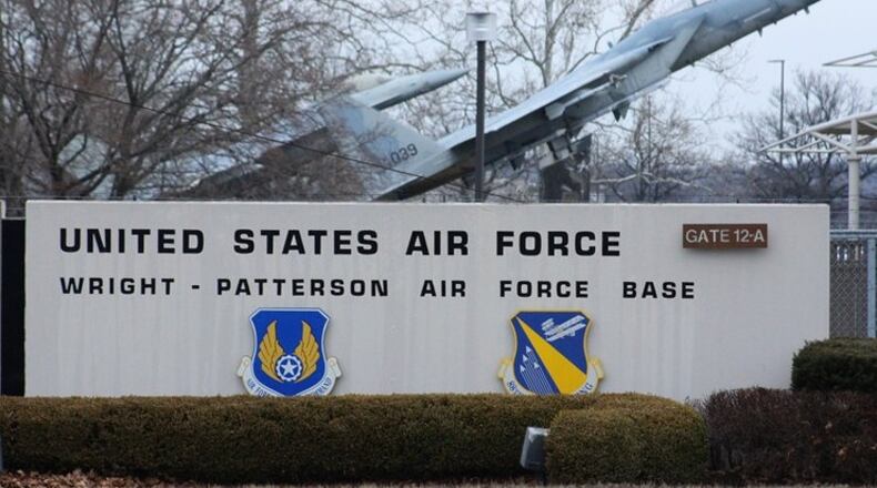 Traffic flows through Gate 12A onto Wright-Patterson Air Force Base. As of April 20, only individuals with a valid Department of Defense identification card, Wright-Patterson AFB visitor pass or other base-issued pass will be allowed entry to the installation. (File photo)