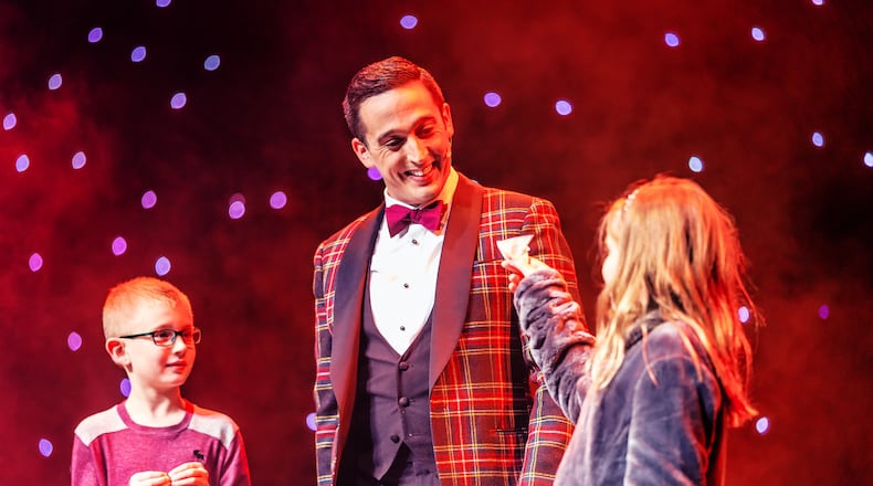 Paul Dabek, also known as The Trickster, will emcee and be one of five magicians who will amaze audiences with a variety of stunts and illusions with the first show of the national tour of "The Illusionists - Magic of the Holidays" at the Clark State Performing Arts Center on Tuesday.