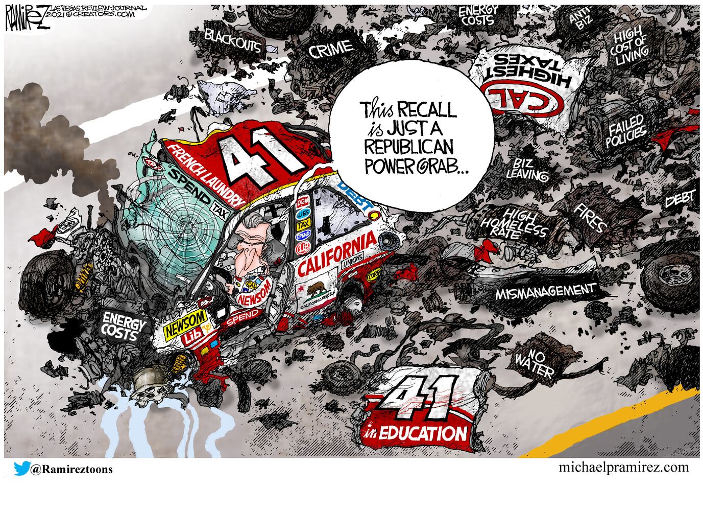 Week in cartoons: Religious exemptions, California recall and more