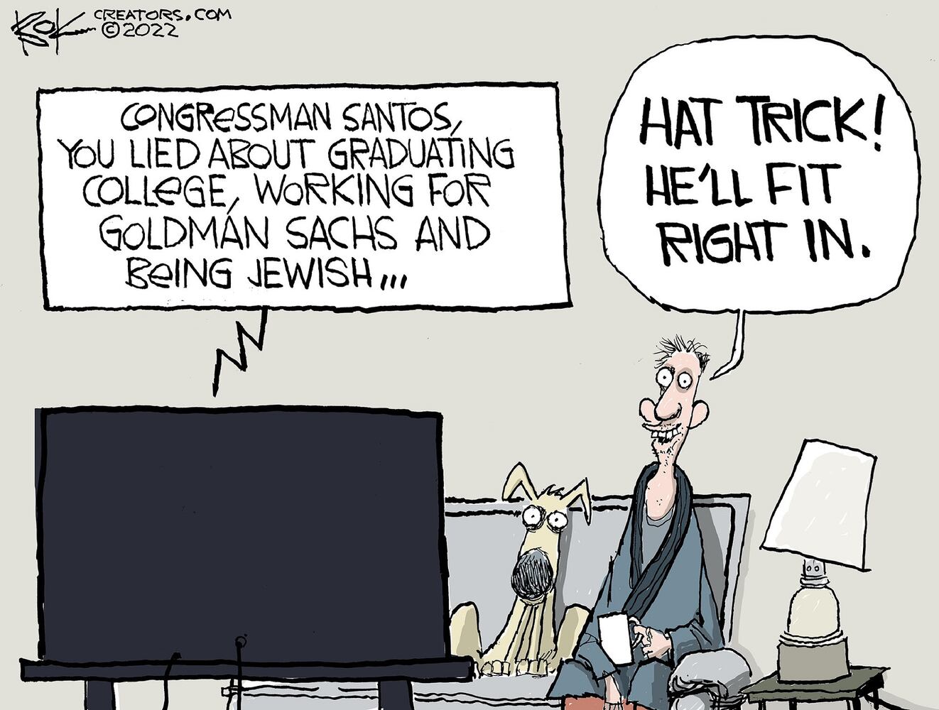 WEEK IN CARTOONS: New Year, Southwest, George Santos and more