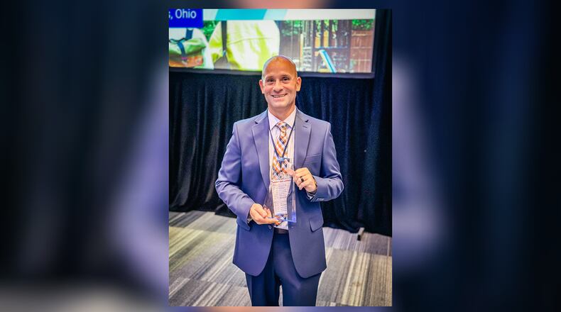 Jon Lemen, Clark State College’s director of risk and emergency management, received the Ohio School Safety Center Stand Out Staff Award. Contributed