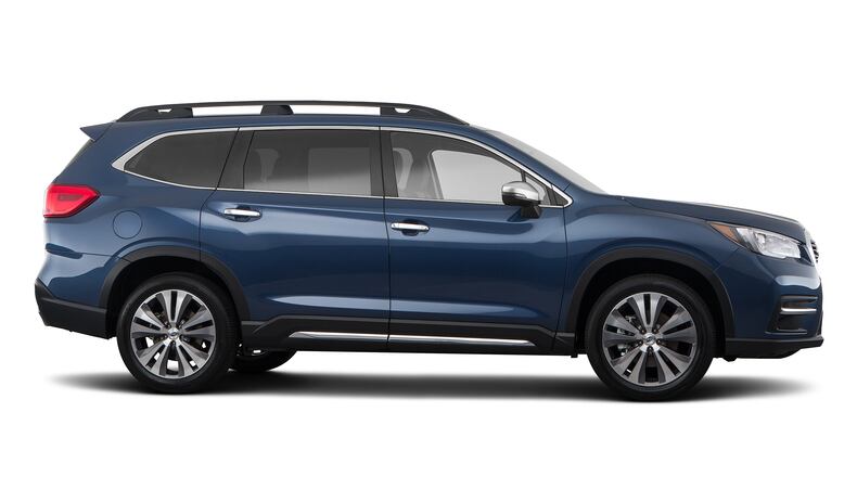 The 2020 Subaru Ascent offers three rows of seating, with available bench or captain chairs in the second row. The SUV is built on the Subaru Global Platform and is powered by a 2.4-liter turbocharged Boxer engine. The Ascent comes with Subaru’s high-torque Lineartronic CVT (continuously variable transmission) and Symmetrical All-Wheel Drive.