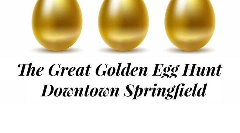 The sixth annual Great Golden Egg Hunt will take place Friday in downtown Springfield. CONTRIBUTED