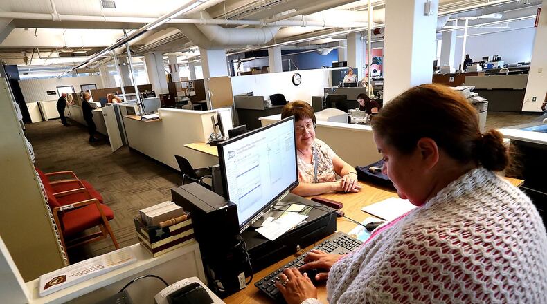 Clark County employees at the Bushnell Building and others around the county will continue to serve the public as more COVID-19, or coronavirus cases are confirmed. BILL LACKEY/STAFF