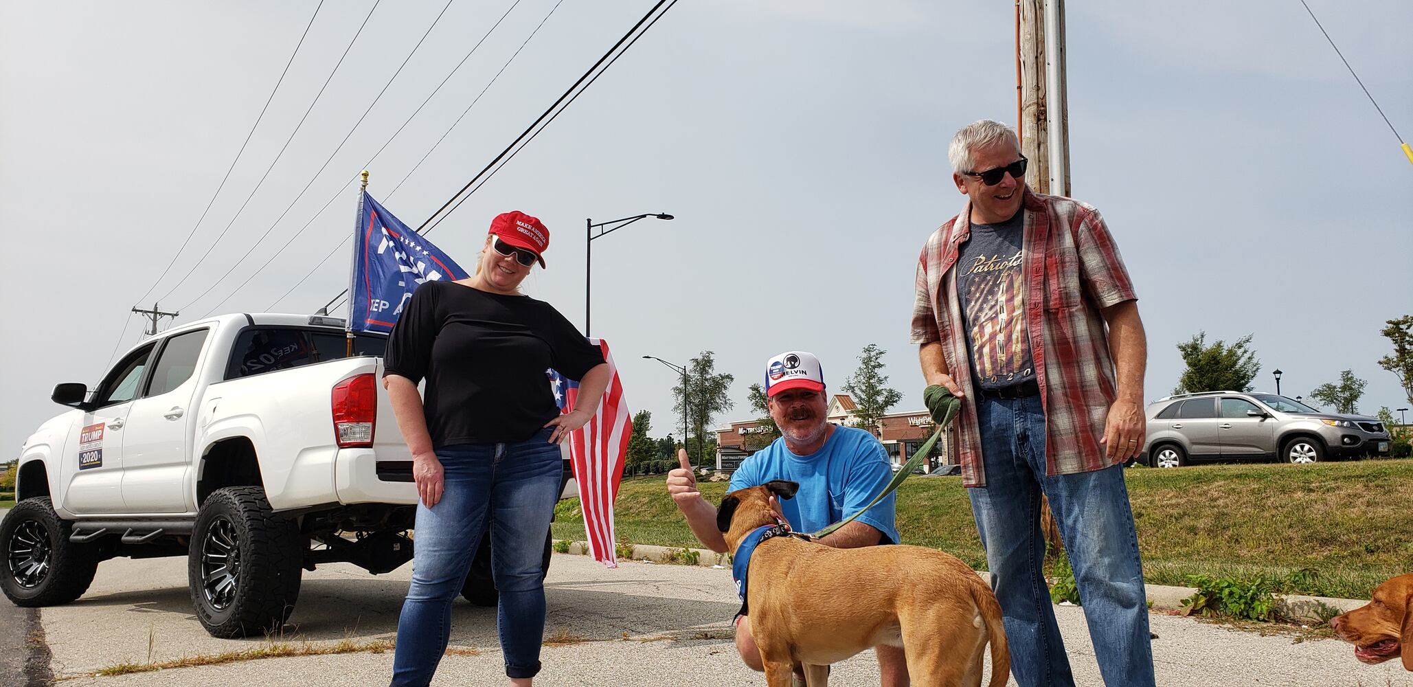 Trump supporters rally in Greene County