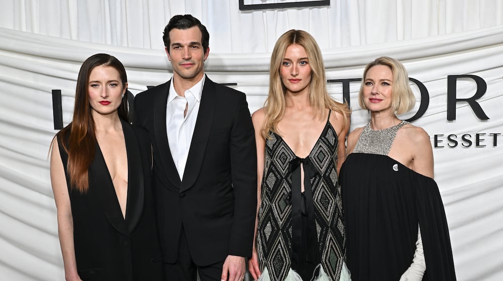 Grace Gummer, from left, Paul Anthony Kelly, Sarah Pidgeon, and Naomi Watts attend the premiere of FX's "Love Story: JFK Jr. & Carolyn Bessette" at Carnegie Hall on Tuesday, Feb. 3, 2026, in New York. (Photo by Evan Agostini/Invision/AP)