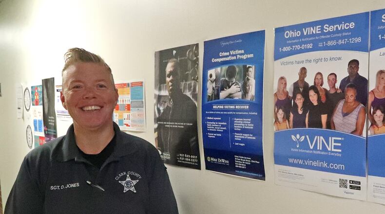 Sgt. Denise Jones with the Victims Services department of the Clark County Sheriff's department Tuesday, Sept. 20, 2022. BILL LACKEY/STAFF