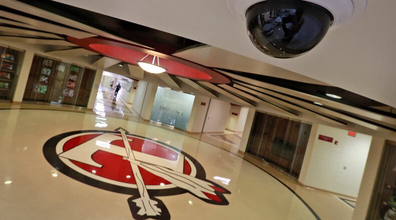 Tecumseh Schools is getting nearly $500,000 to upgrade their security cameras. BILL LACKEY/STAFF