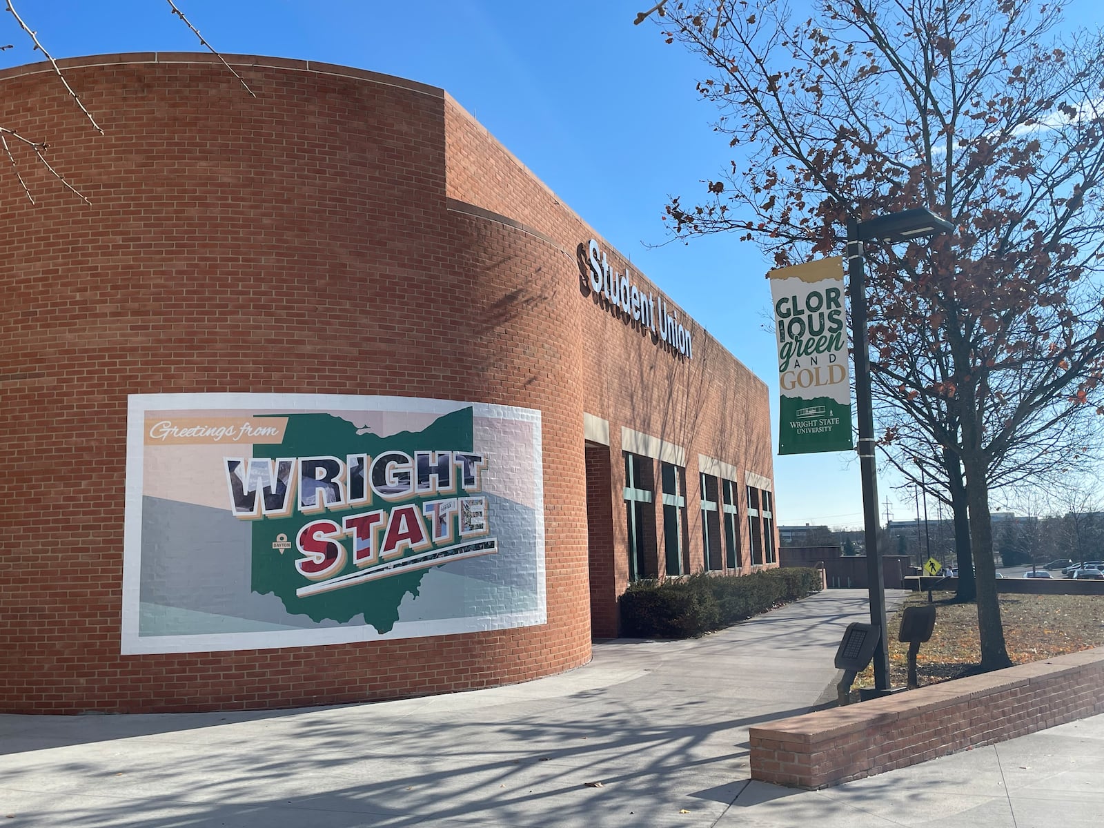 Wright State University's Student Union contains the campus' fitness center, a dining facility, the bookstore and more.