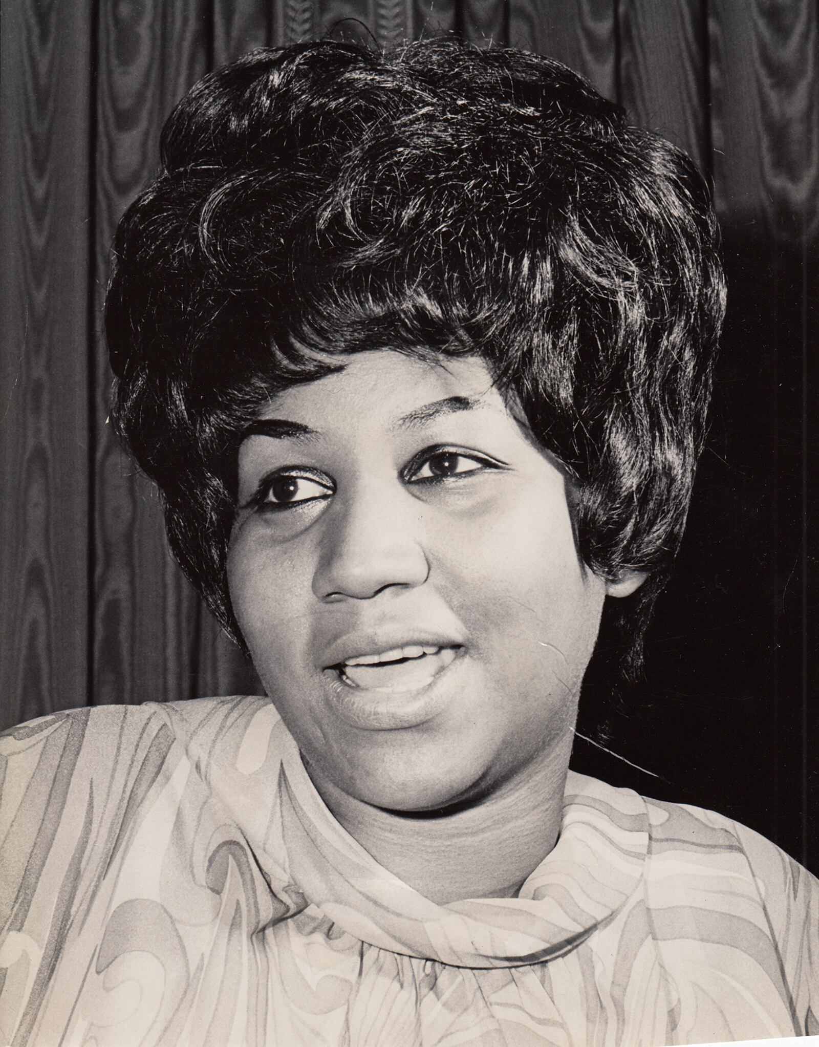 Aretha Franklin in a publicity photo from 1968. DAYTON DAILY NEWS / WRIGHT STATE UNIVERSITY SPECIAL COLLECTIONS