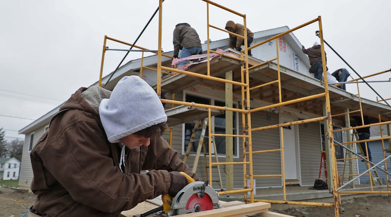 The Clark County Commission approved $1 million in federal relief to funds toward a project to create 12 affordable homes like the ones constructed along Clifton Avenue over a three-year period. BILL LACKEY/STAFF