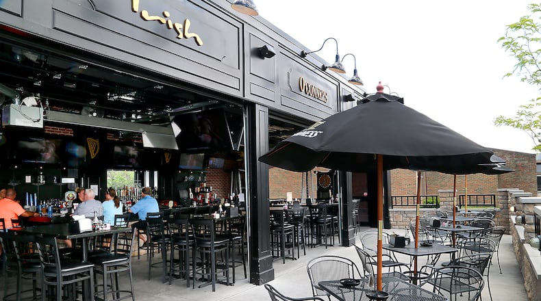 The patio at O’Conners Irish Pub. Bill Lackey/Staff