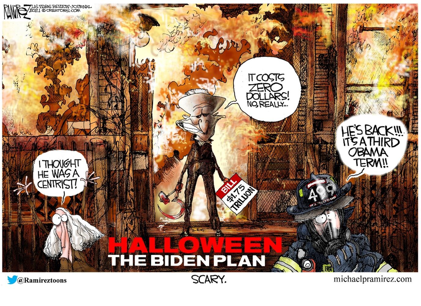 WEEK IN CARTOONS: Facebook name change, Biden’s spending plan and more