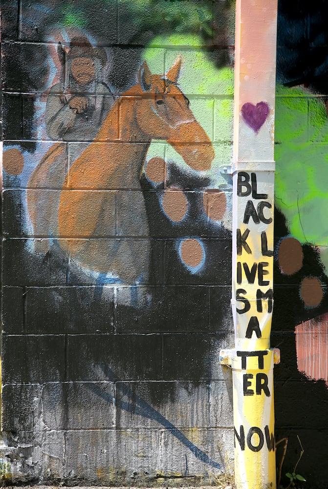PHOTOS: Yellow Springs murals remember George Floyd
