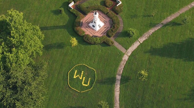 The fountain at Wilberforce, was moved to the current Wilberforce University campus location in 1974. It was completed in 1909 on the original Brush Row Road campus to provide a source of water to students and faculty. TY GREENLEES / STAFF