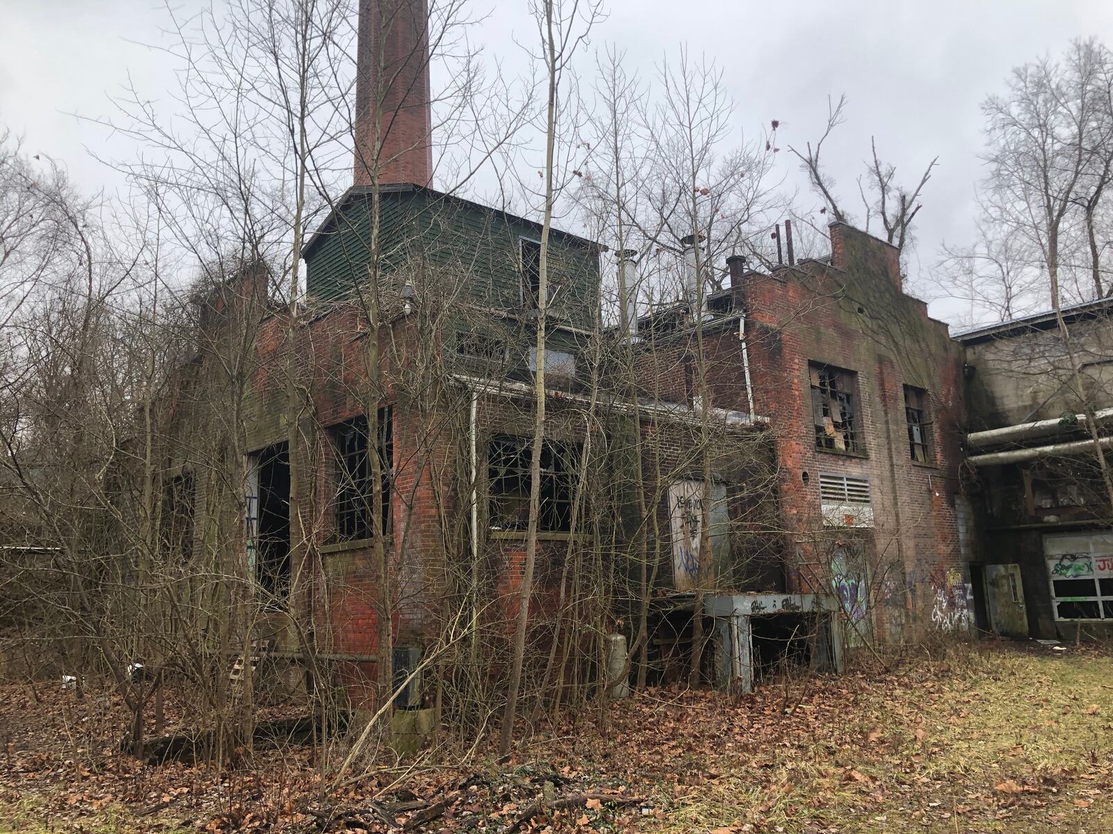 The former Antioch College power plant, which was demolished last year. Glen Helen has since restored the wetland underneath. CONTRIBUTED