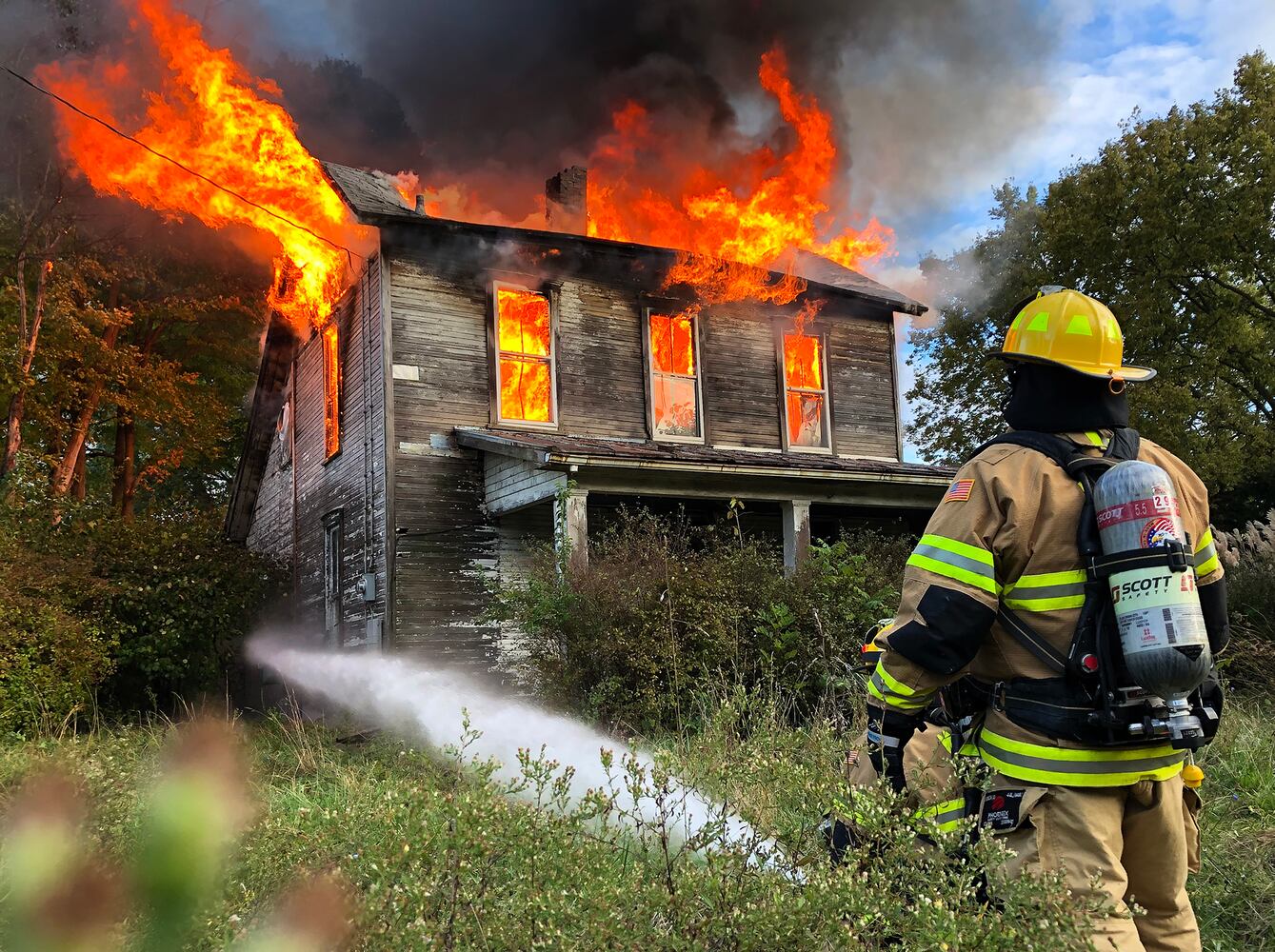 PHOTOS: Mechanicsburg Road Fire