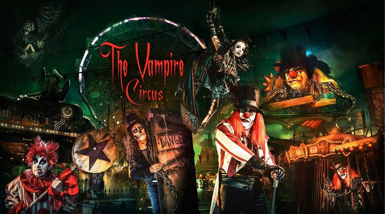 The Vampire Circus will combine Halloween thrills with circus atmosphere to open the Springfield Arts Council's Showtime series on Tuesday, Oct. 14 at the Clark State Performing Arts Center. CONTRIBUTED