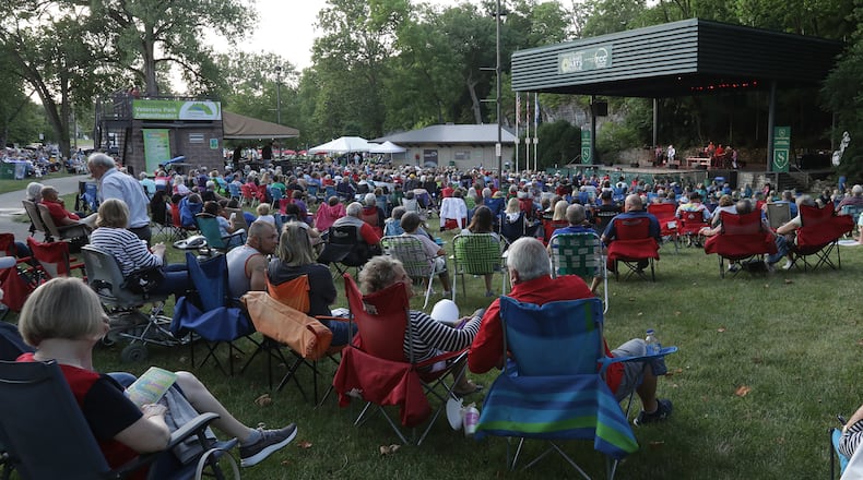 The Summer Arts Festival kicked off their 2021 season with the K-Tel All-Stars Thursday evening. Hundreds of people came out to listen to some 70's music and have a good time. The festival was canceled due to COVID last year. BILL LACKEY/STAFF
