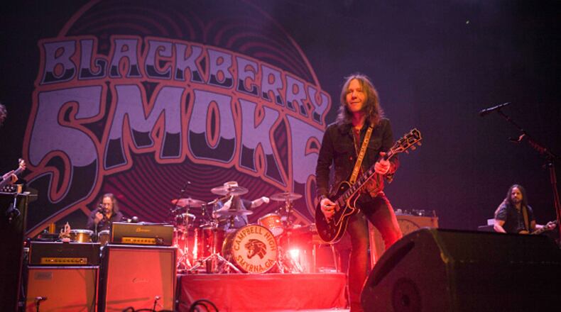 NASHVILLE, TENNESSEE - FEBRUARY 23: Charlie Starr of the band Blackberry Smoke performs at the Ryman Auditorium on February 23, 2019 in Nashville, Tennessee. (Photo by Jason Kempin/Getty Images for Blackberry Smoke)