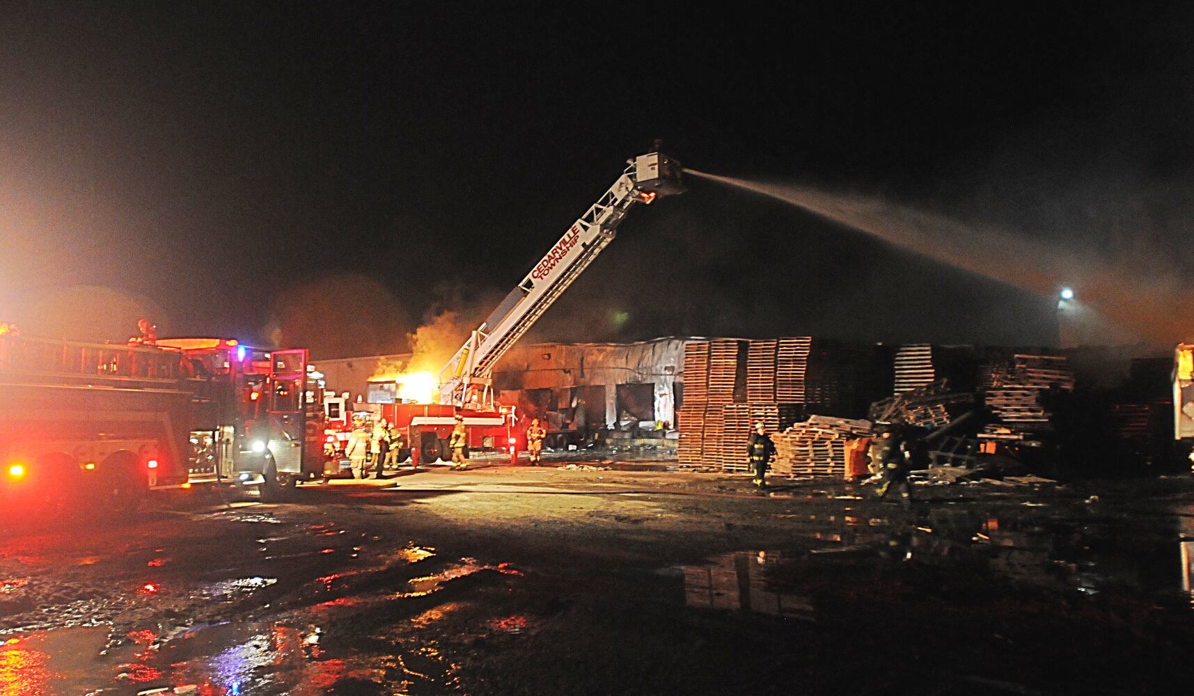 PHOTOS: Flames seen in BDL Supply fire in South Charleston