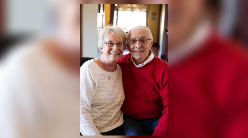 The late Marilyn Demma with her husband of 50 years, Frank.