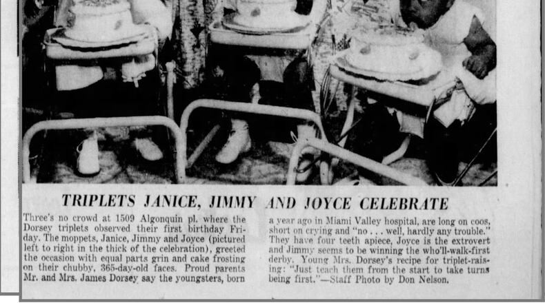 Chaminade Julienne High School grad Joyce Dorsey Kenner appears in the Netflix documentary Becoming about former first lady Michelle Obama. She was born in Dayton as a set of triplets in 1956. She is her siblings Janice Allen and Jimmy Dorsey were featured in this Dayton Daily News article June 14, 1957.