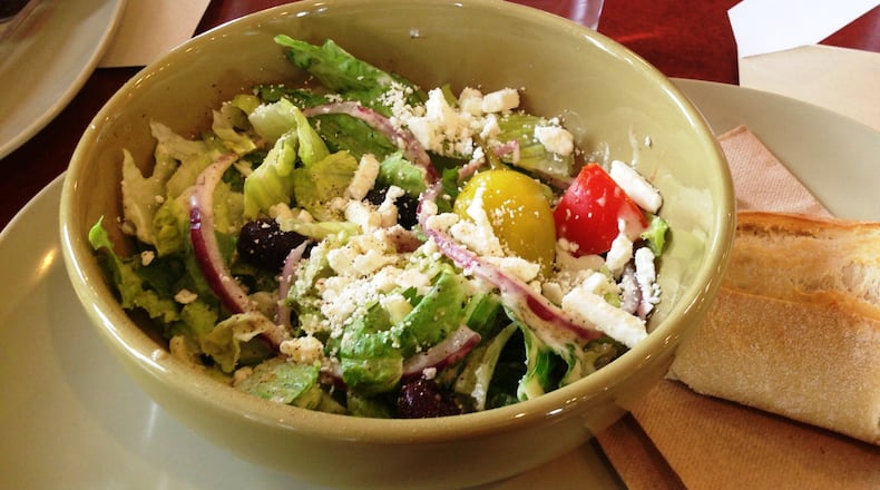 Greek salad at Panera Bread.