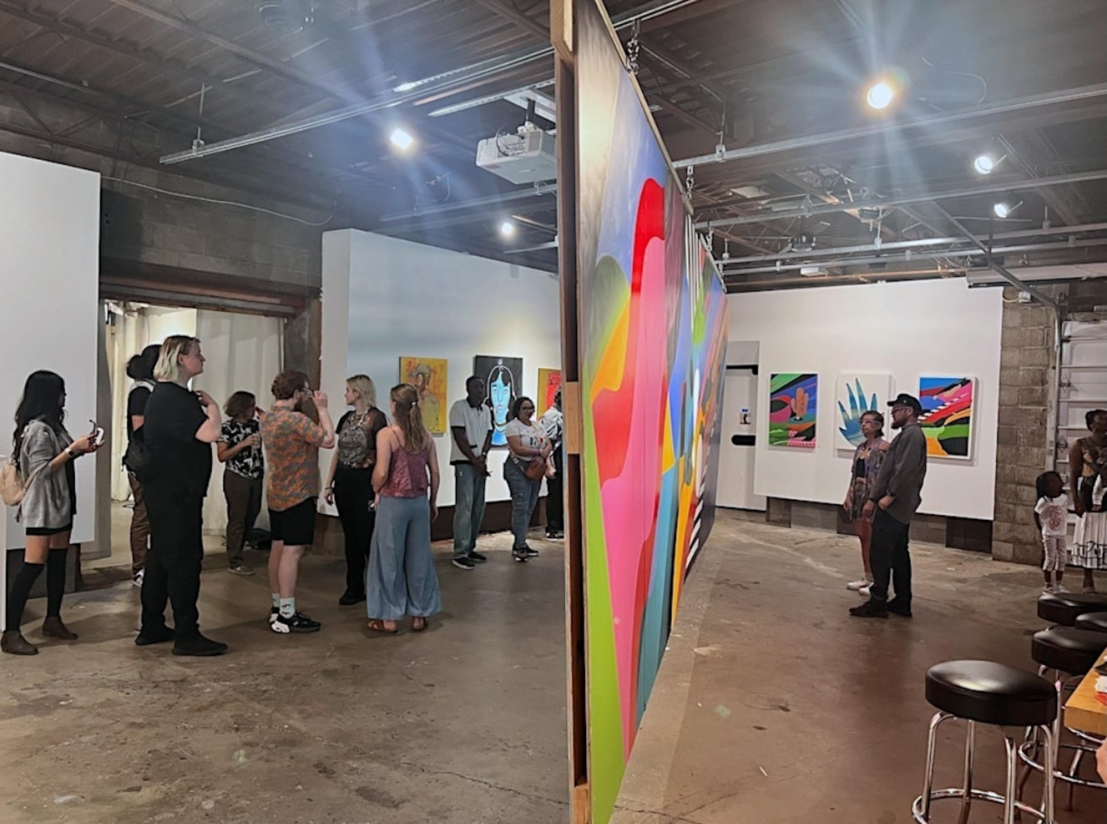 "Funky Ride" at PAR Projects featuring artists Brandon Hill and Antonio Mcilwaine is up until February 2026. CONTRIBUTED