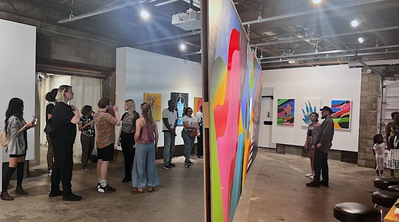 "Funky Ride" at PAR Projects featuring artists Brandon Hill and Antonio Mcilwaine is up until February 2026. CONTRIBUTED