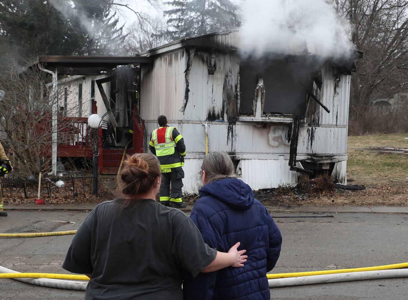 PHOTOS: Champaign County Mobile Home Fire