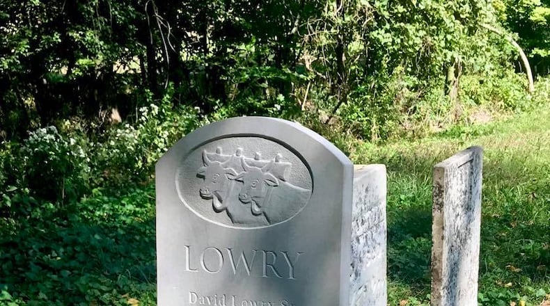 The new grave stone marker hand carved by Casey Winningham. CONTRIBUTED PHOTO