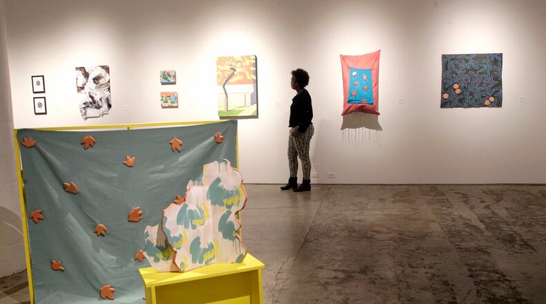 âMatter and Pattern,â on view at The Contemporary Dayton through March 28, is the second in the Still SHE Creates series of exhibitions that highlight women artists pushing boundaries in contemporary art. LISA POWELL / STAFF