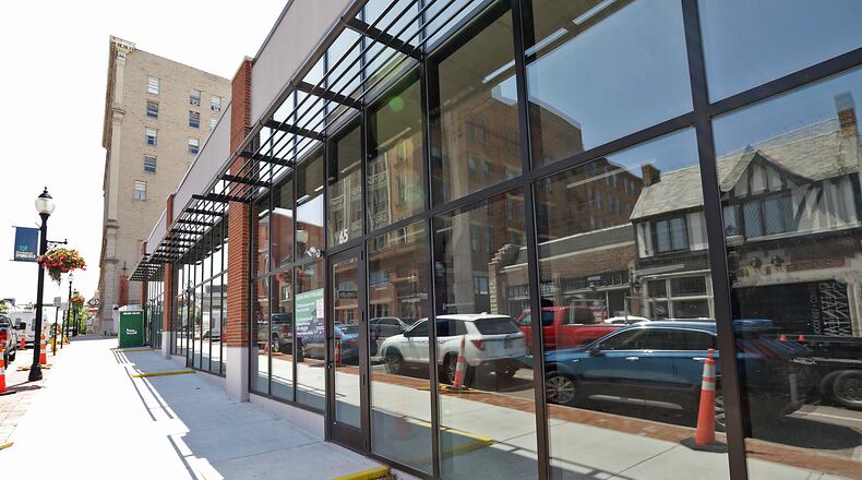 The City of Springfield is in talks with a local entrepreneur to occupy two of the retail spaces in the city parking garage along Fountain Avenue. BILL LACKEY/STAFF